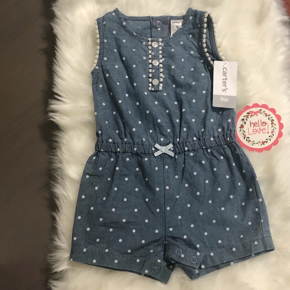 CARTER’S 🌸 Soft Denim Romper